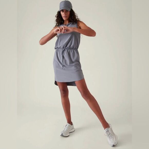 Athleta Dresses & Skirts - NWT ATHLETA Rincon Dress 2X COASTLINE  BLUE Quick Dry Travel NEW